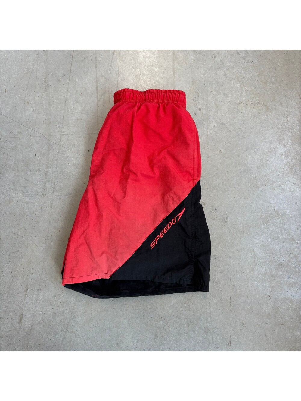 Vintage 90s Speedo Sun Faded Tri Colour Boardshort Size 28